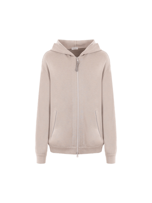 Interlock Full-zip Hoodie-BRUNELLO CUCINELLI-JOHN JULIA