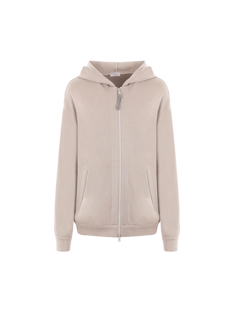 Interlock Full-zip Hoodie-BRUNELLO CUCINELLI-JOHN JULIA