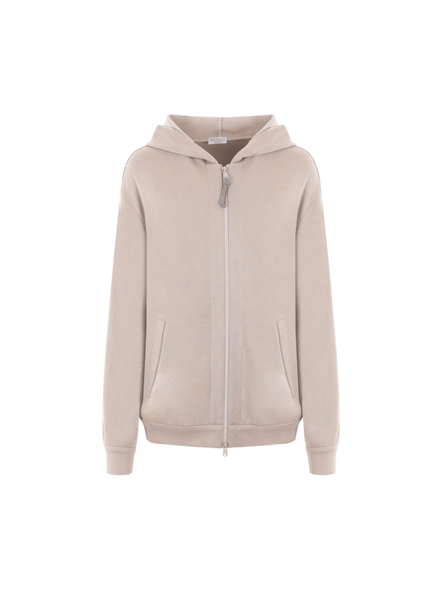 Interlock Full-zip Hoodie-BRUNELLO CUCINELLI-JOHN JULIA