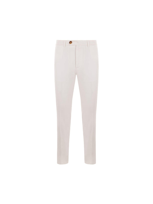 Italian-fit Gabardine Trousers-BRUNELLO CUCINELLI-JOHN JULIA