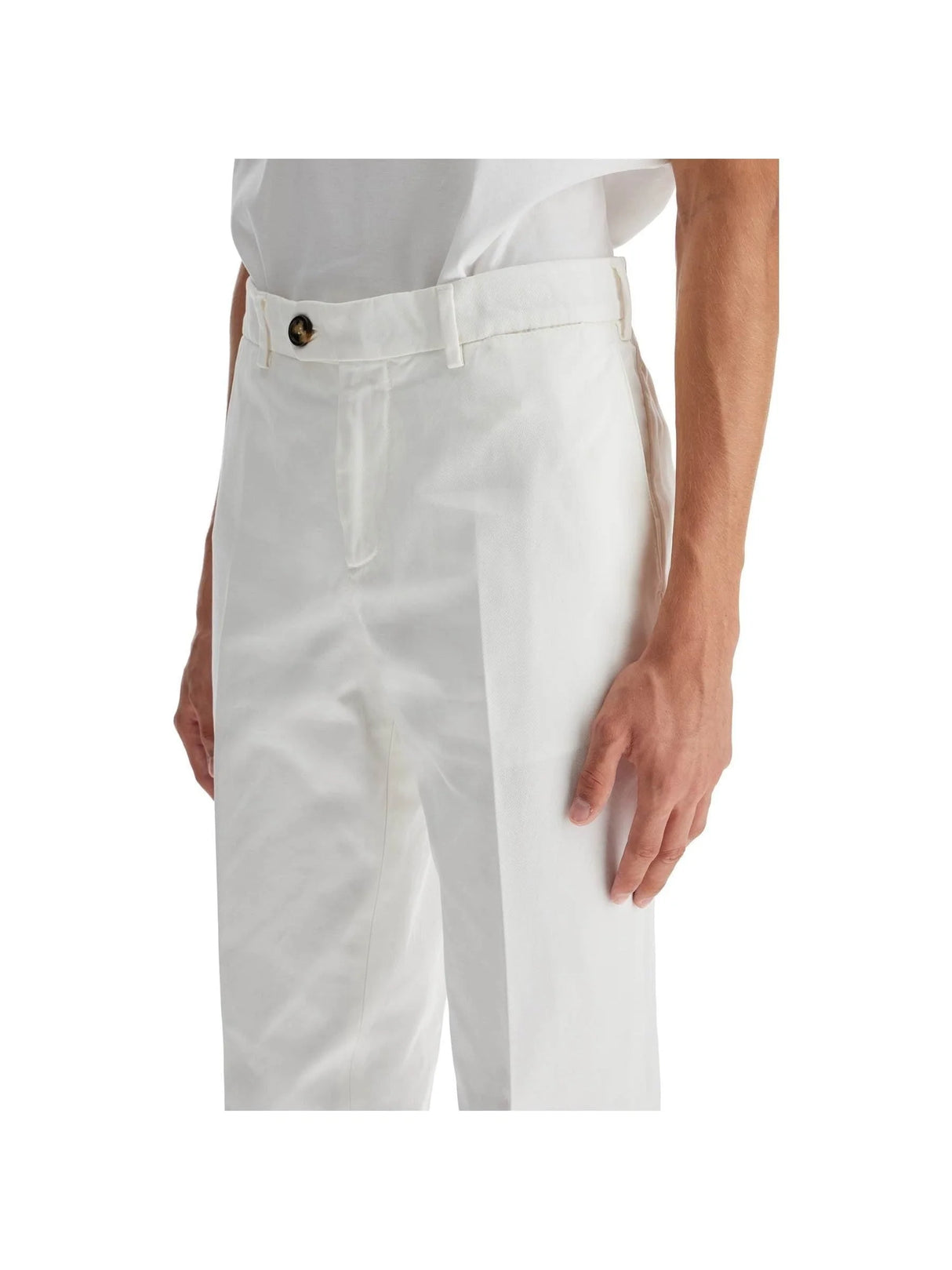 Italian Fit Gabardine Trousers For