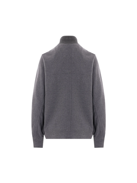 Jersey Full-zip Sweatshirt-BRUNELLO CUCINELLI-JOHN JULIA