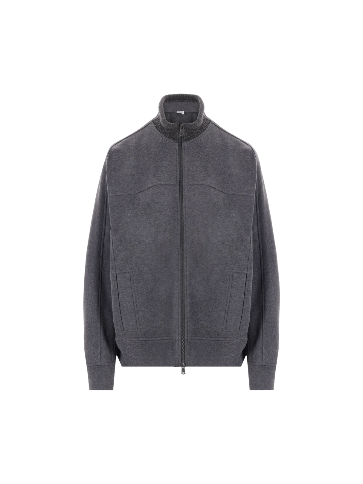 Jersey Full-zip Sweatshirt-BRUNELLO CUCINELLI-JOHN JULIA