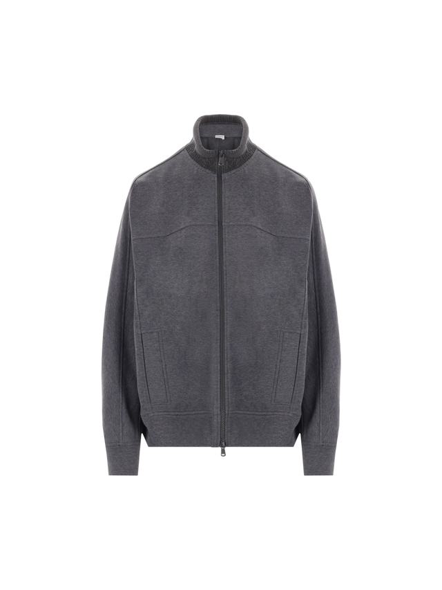 Jersey Full-zip Sweatshirt-BRUNELLO CUCINELLI-JOHN JULIA