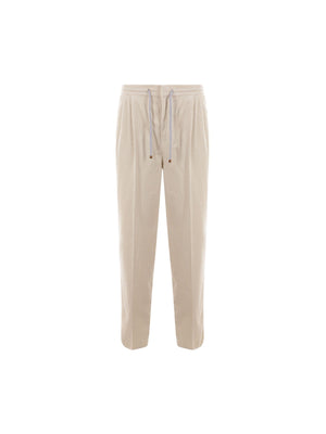 Leisure-fit Corduroy Trousers-BRUNELLO CUCINELLI-JOHN JULIA