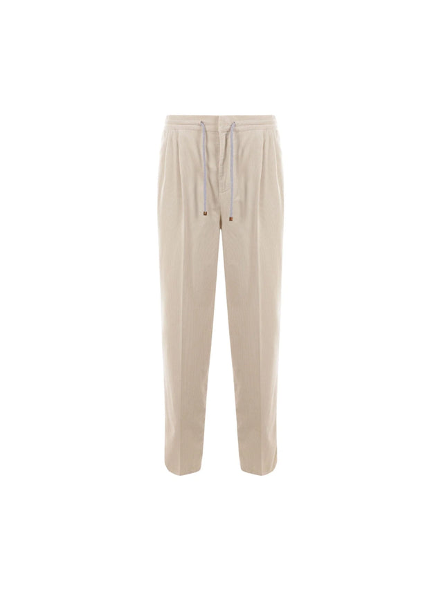 Leisure-fit Corduroy Trousers-BRUNELLO CUCINELLI-JOHN JULIA