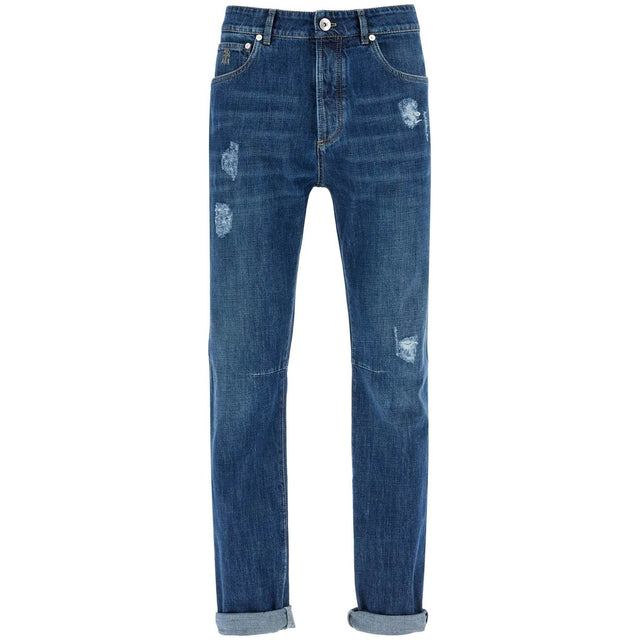 BRUNELLO CUCINELLI-Leisure Fit Five-Pocket Jeans -JOHN JULIA.