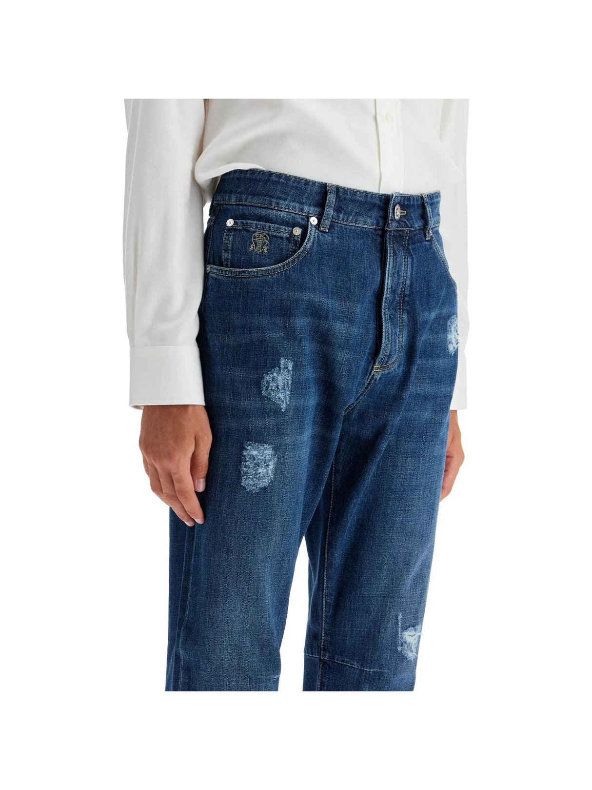 BRUNELLO CUCINELLI-Leisure Fit Five-Pocket Jeans -JOHN JULIA.