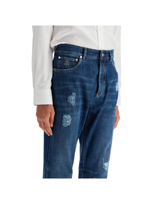 BRUNELLO CUCINELLI-Leisure Fit Five-Pocket Jeans -JOHN JULIA.