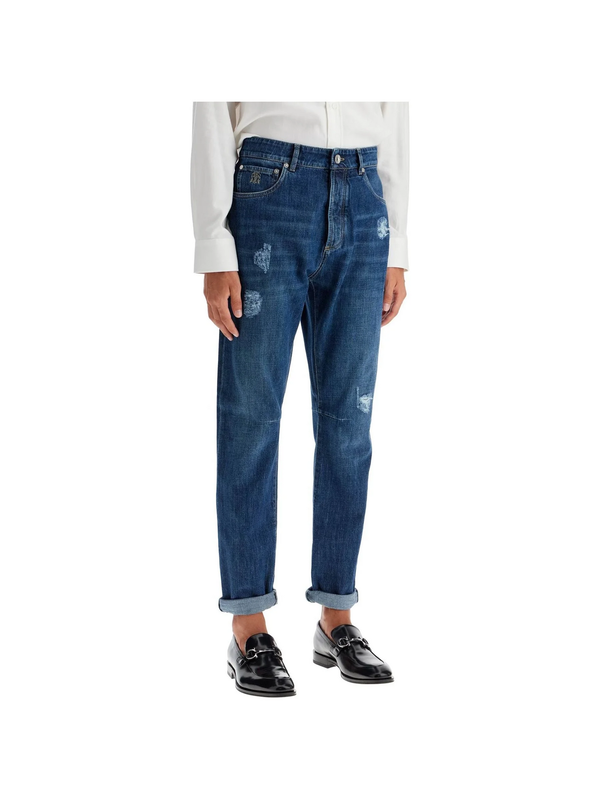 BRUNELLO CUCINELLI-Leisure Fit Five-Pocket Jeans -JOHN JULIA.