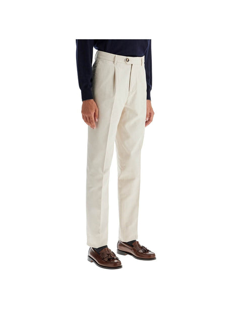 BRUNELLO CUCINELLI-Leisure Fit Pleated Trousers-JOHN JULIA