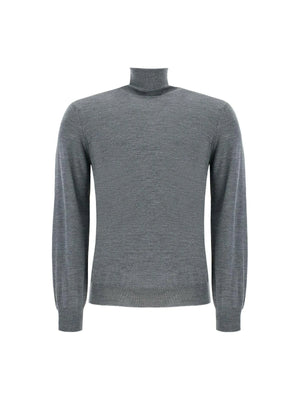 BRUNELLO CUCINELLI-Lightweight Wool and Cashmere Turtleneck Sweater-JOHN JULIA