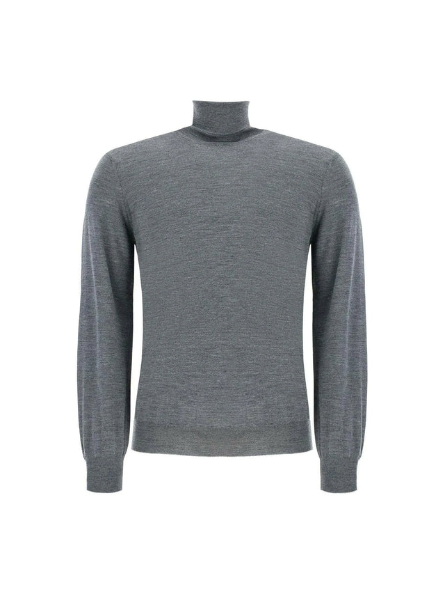 BRUNELLO CUCINELLI-Lightweight Wool and Cashmere Turtleneck Sweater-JOHN JULIA