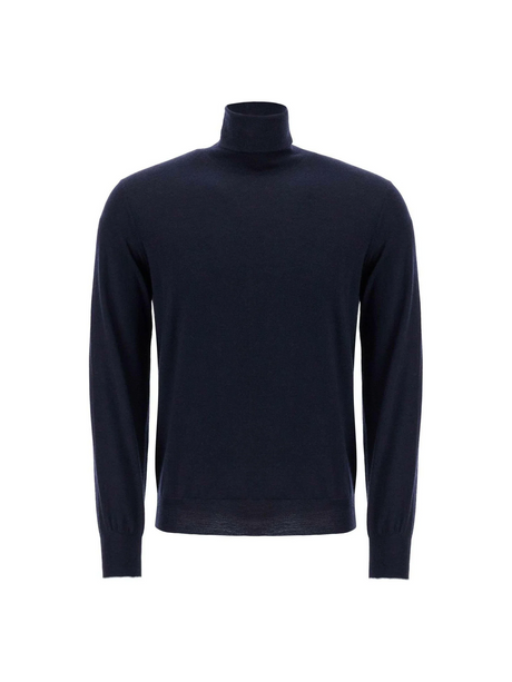 Turtleneck Wool Cashmere Sweater-Brunello Cucinelli-JOHN JULIA