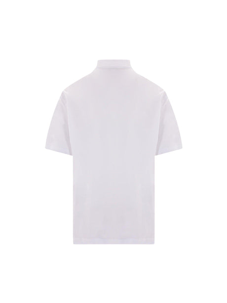 Logo Patch Jersey Polo Shirt-BRUNELLO CUCINELLI-JOHN JULIA