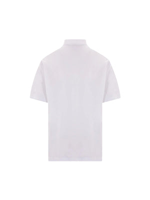 Logo Patch Jersey Polo Shirt-BRUNELLO CUCINELLI-JOHN JULIA