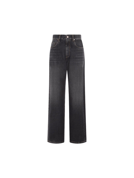 BRUNELLO CUCINELLI-Loose-fit Denim Jeans-JOHN JULIA