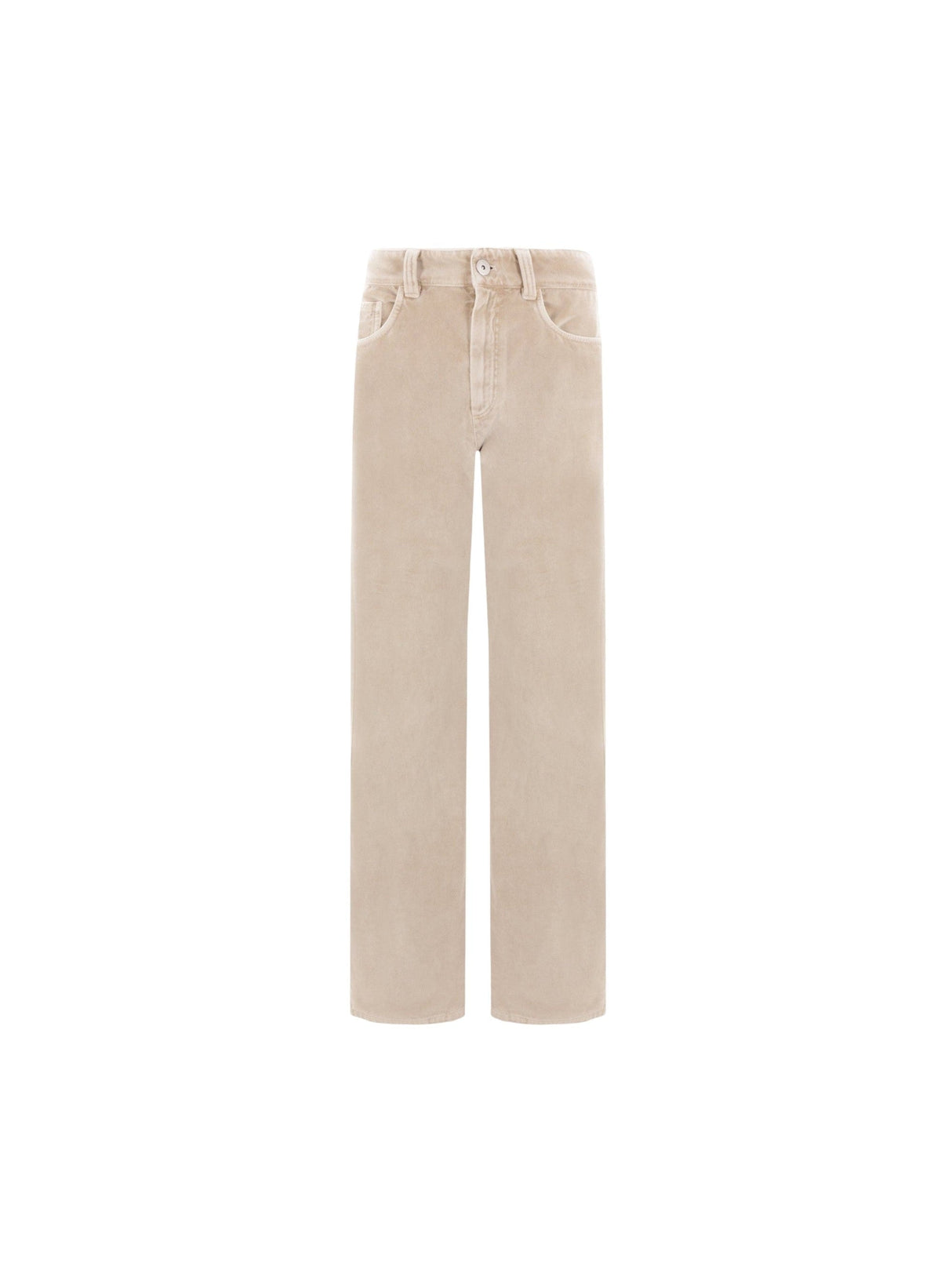 Loose-fit Velvet Trousers-BRUNELLO CUCINELLI-JOHN JULIA