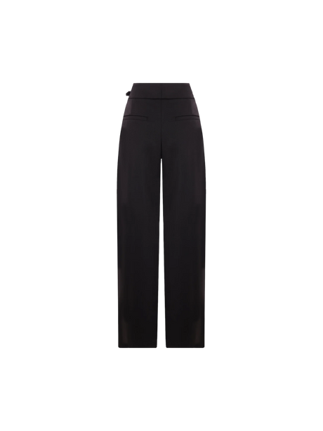 BRUNELLO CUCINELLI-Loose Tuxedo Wool Trousers-JOHN JULIA