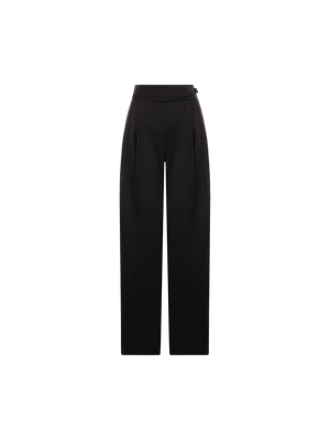 BRUNELLO CUCINELLI-Loose Tuxedo Wool Trousers-JOHN JULIA