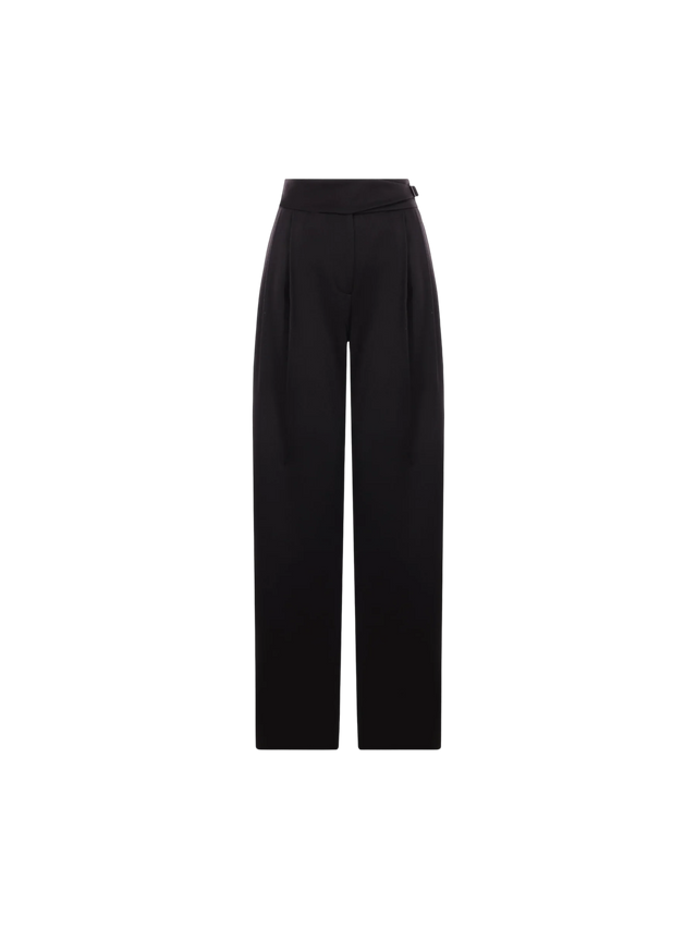 BRUNELLO CUCINELLI-Loose Tuxedo Wool Trousers-JOHN JULIA