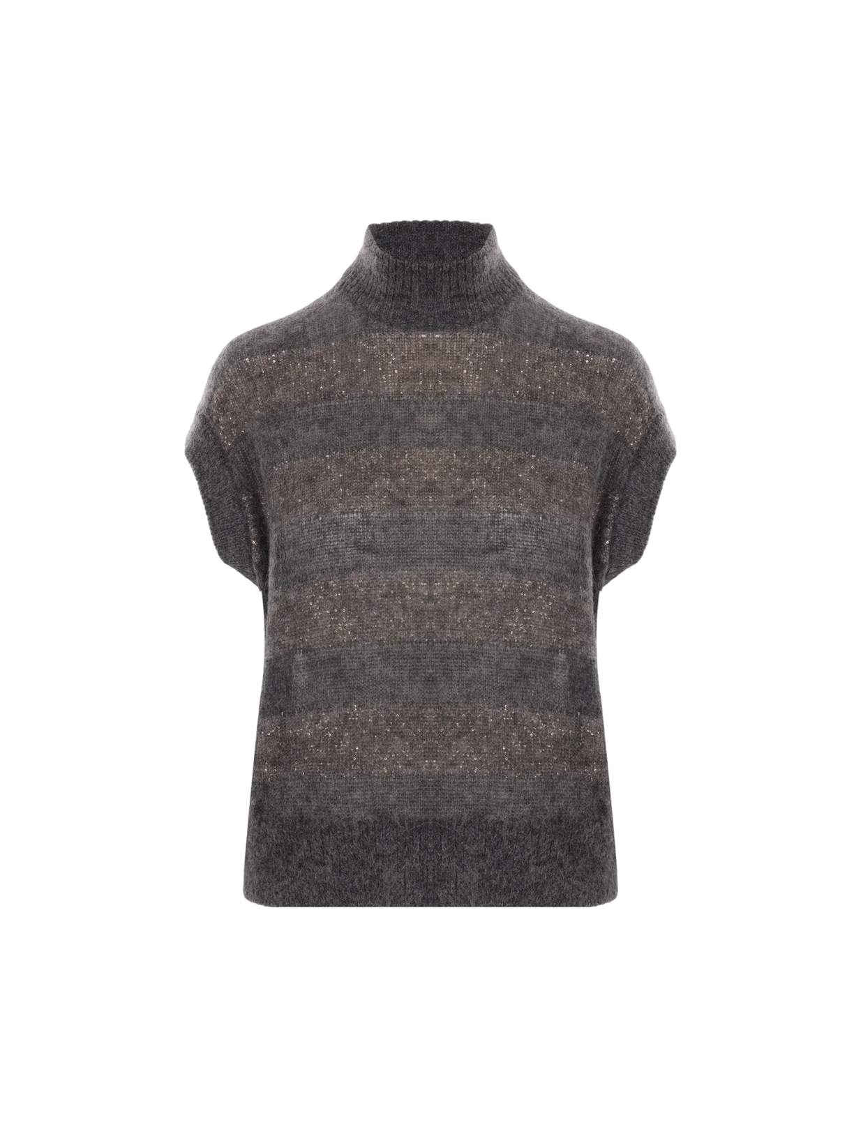 Mohair Wool Sleeveless Sweater-BRUNELLO CUCINELLI-JOHN JULIA