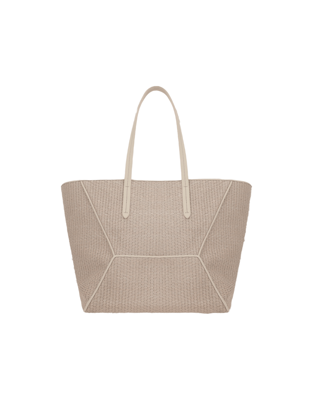 BRUNELLO CUCINELLI-Monili Detail Raffia Effect Shopping Bag-JOHN JULIA