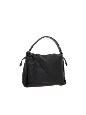 Monili Detail Small Leather Handbag-BRUNELLO CUCINELLI-JOHN JULIA