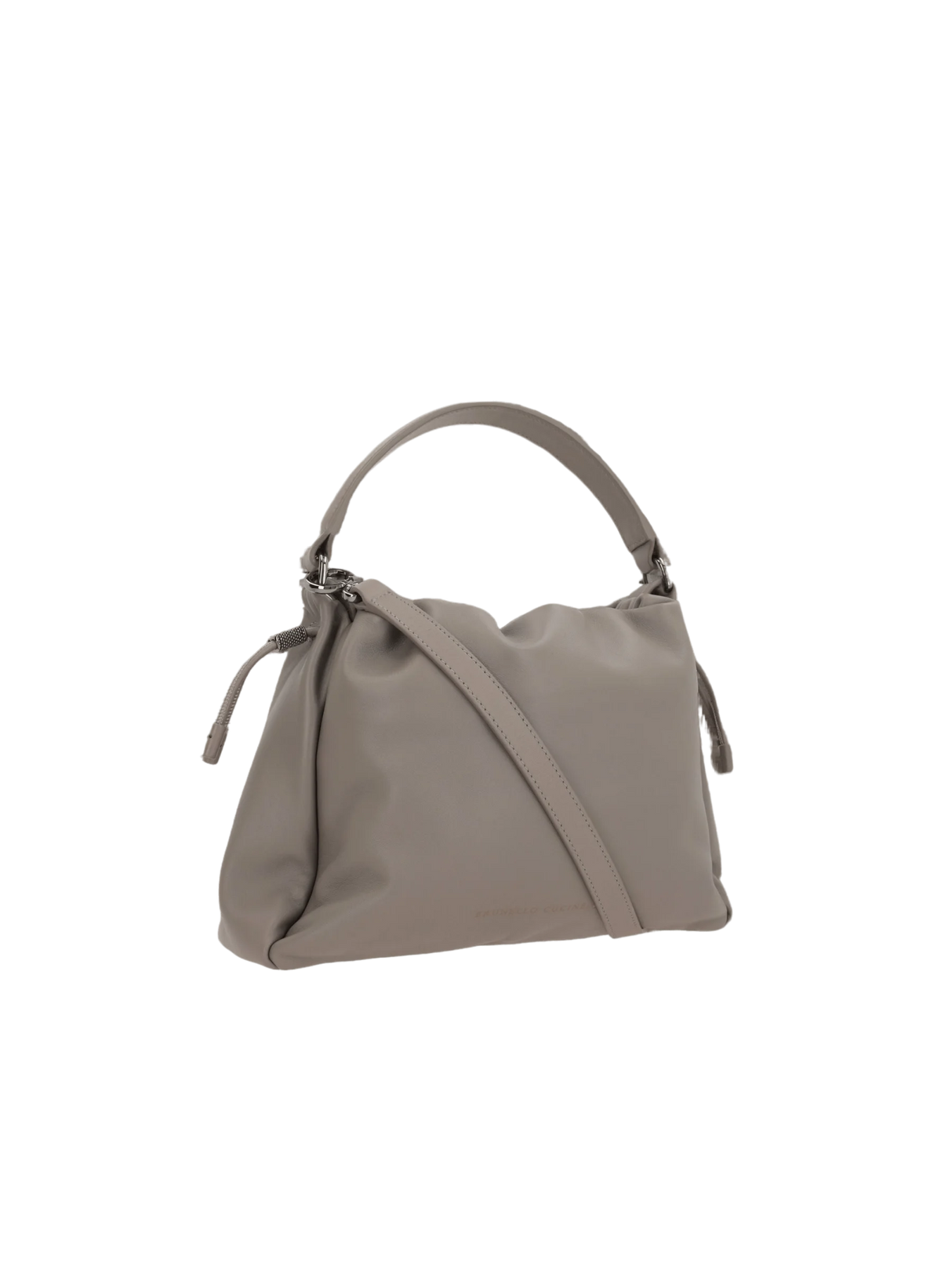 Monili Detail Small Leather Handbag-BRUNELLO CUCINELLI-JOHN JULIA