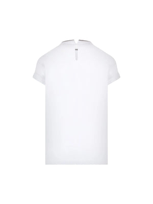 Monili-detailed Cotton T-shirt-BRUNELLO CUCINELLI-JOHN JULIA