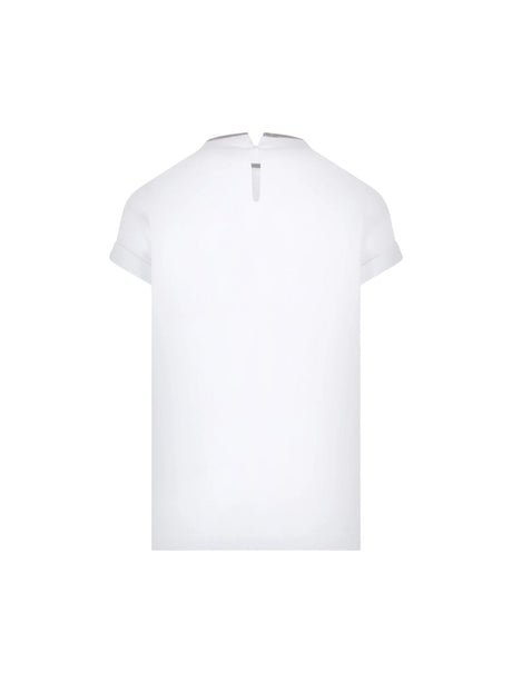 Monili-detailed Cotton T-shirt-BRUNELLO CUCINELLI-JOHN JULIA