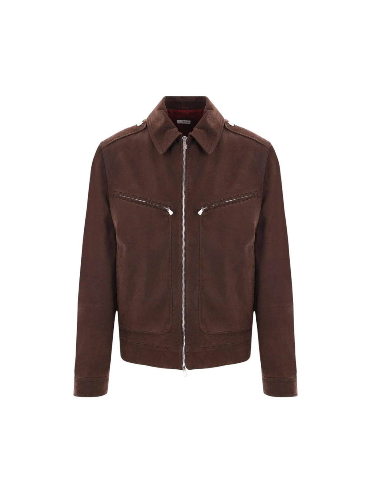 Nabuk Full-zip Jacket-BRUNELLO CUCINELLI-JOHN JULIA