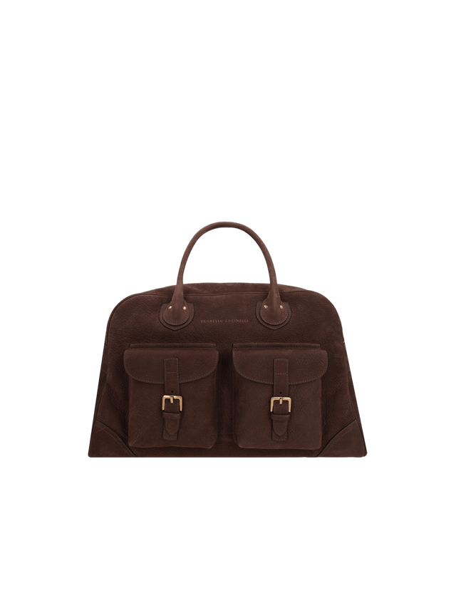 Nabuk Street Weekender Bag-BRUNELLO CUCINELLI-JOHN JULIA