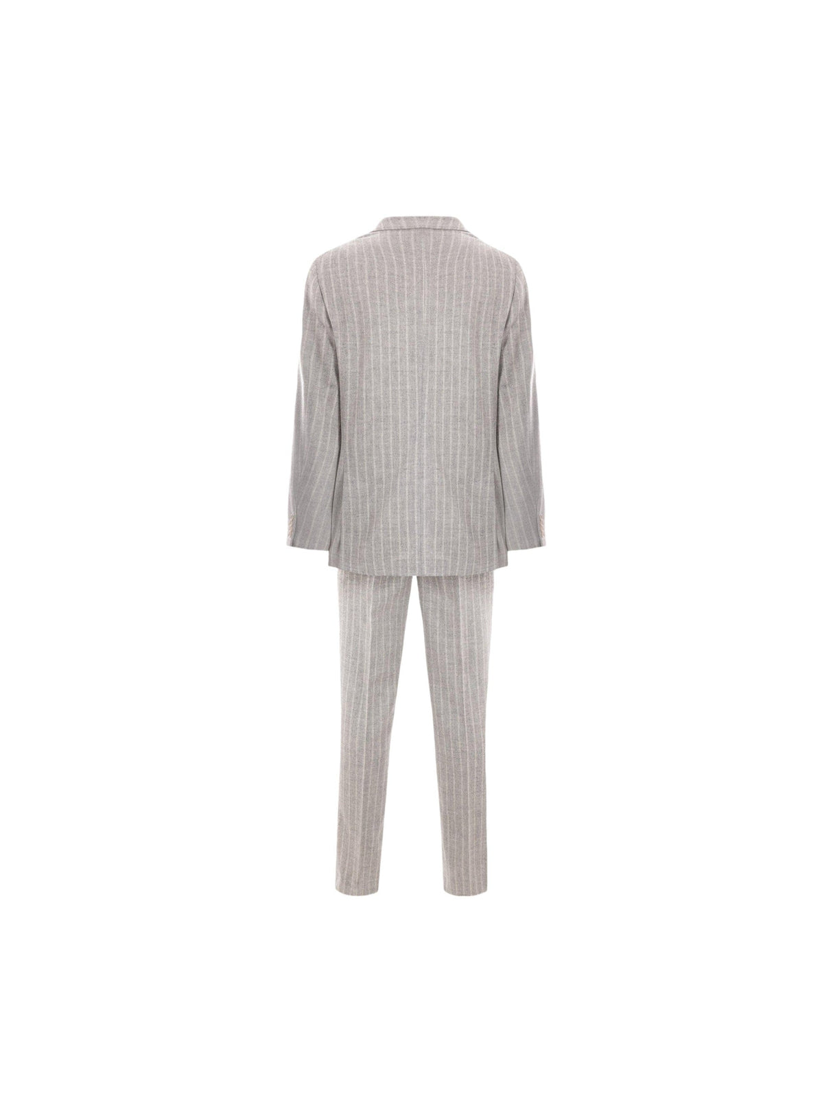 BRUNELLO CUCINELLI-Pinstriped Alpaca and Wool Suit-JOHN JULIA