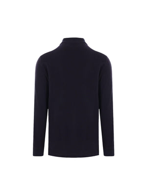 Piquet Long-sleeved Polo Shirt-BRUNELLO CUCINELLI-JOHN JULIA