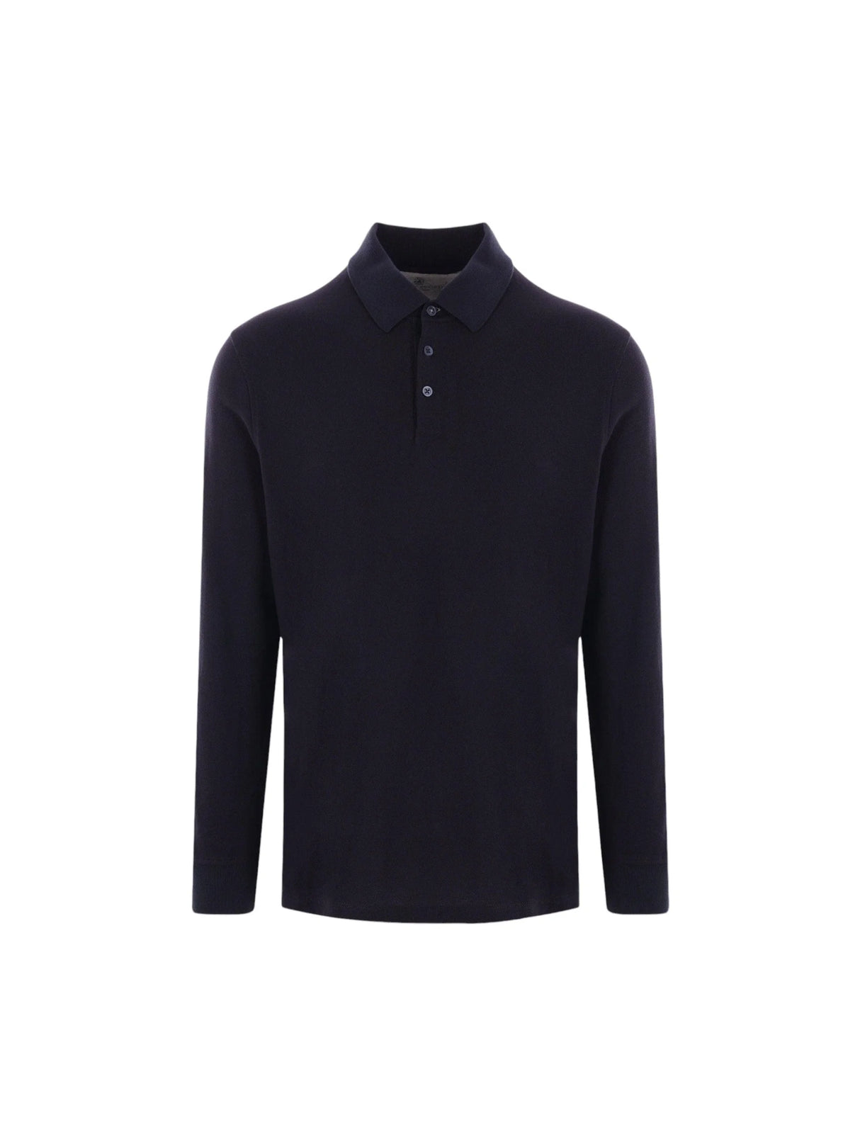 Piquet Long-sleeved Polo Shirt-BRUNELLO CUCINELLI-JOHN JULIA