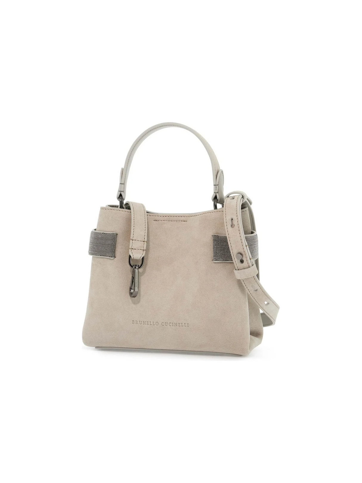 Precious Band Leather Handbag-Brunello Cucinelli-JOHN JULIA