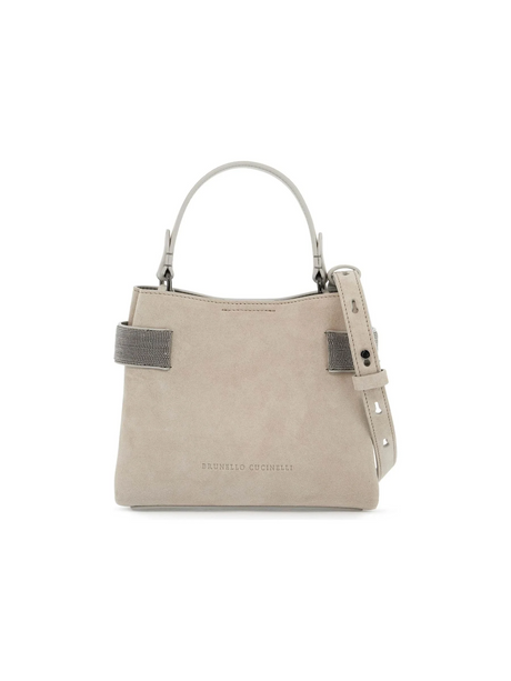 Precious Band Leather Handbag-Brunello Cucinelli-JOHN JULIA