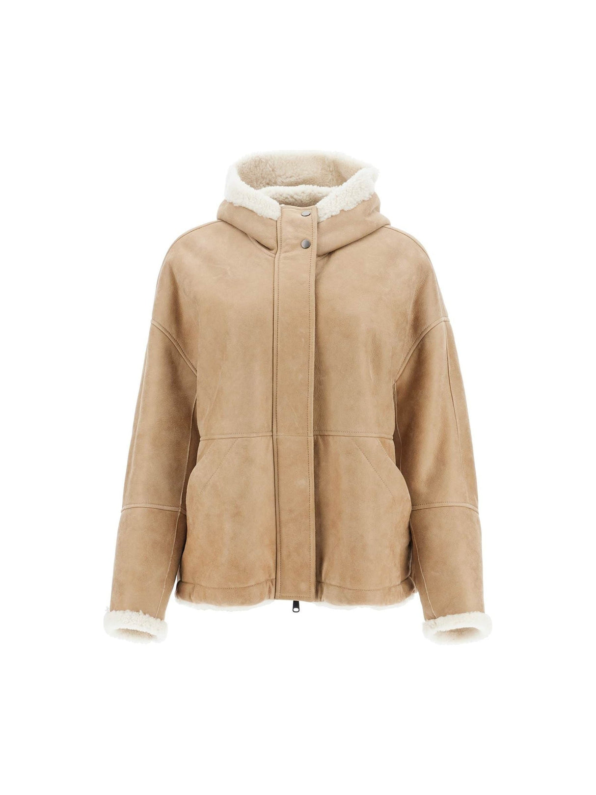 BRUNELLO CUCINELLI-Reversible Shearling Jacket -JOHN JULIA.