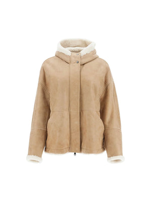 BRUNELLO CUCINELLI-Reversible Shearling Jacket -JOHN JULIA.