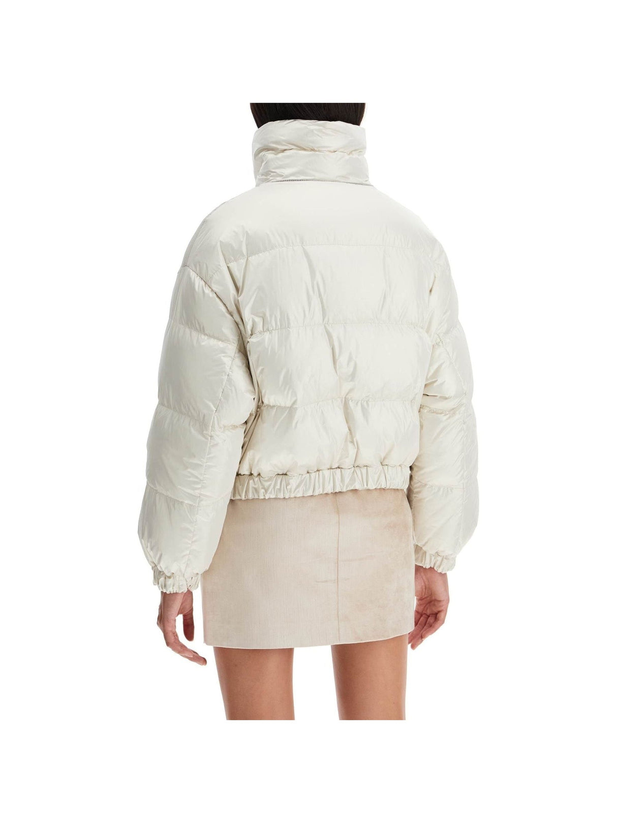 BRUNELLO CUCINELLI-Reversible Sparkling Canvas Down Jacket-JOHN JULIA