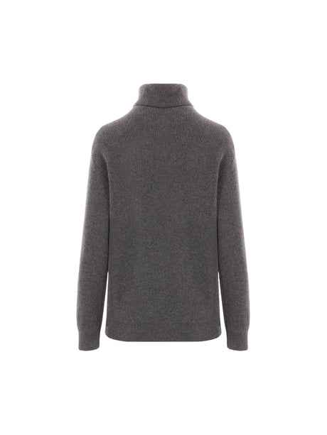 Ribbed Cashmere Turtleneck-BRUNELLO CUCINELLI-JOHN JULIA