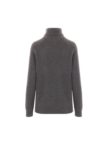 Ribbed Cashmere Turtleneck-BRUNELLO CUCINELLI-JOHN JULIA