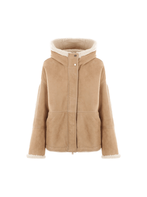 Shearling Reversible Jacket-BRUNELLO CUCINELLI-JOHN JULIA