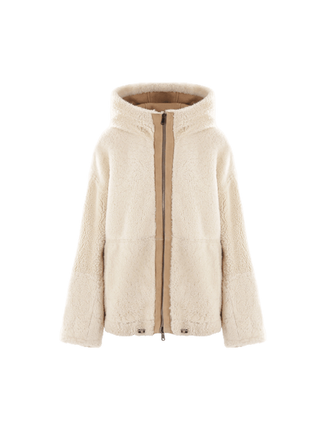 Shearling Reversible Jacket-BRUNELLO CUCINELLI-JOHN JULIA