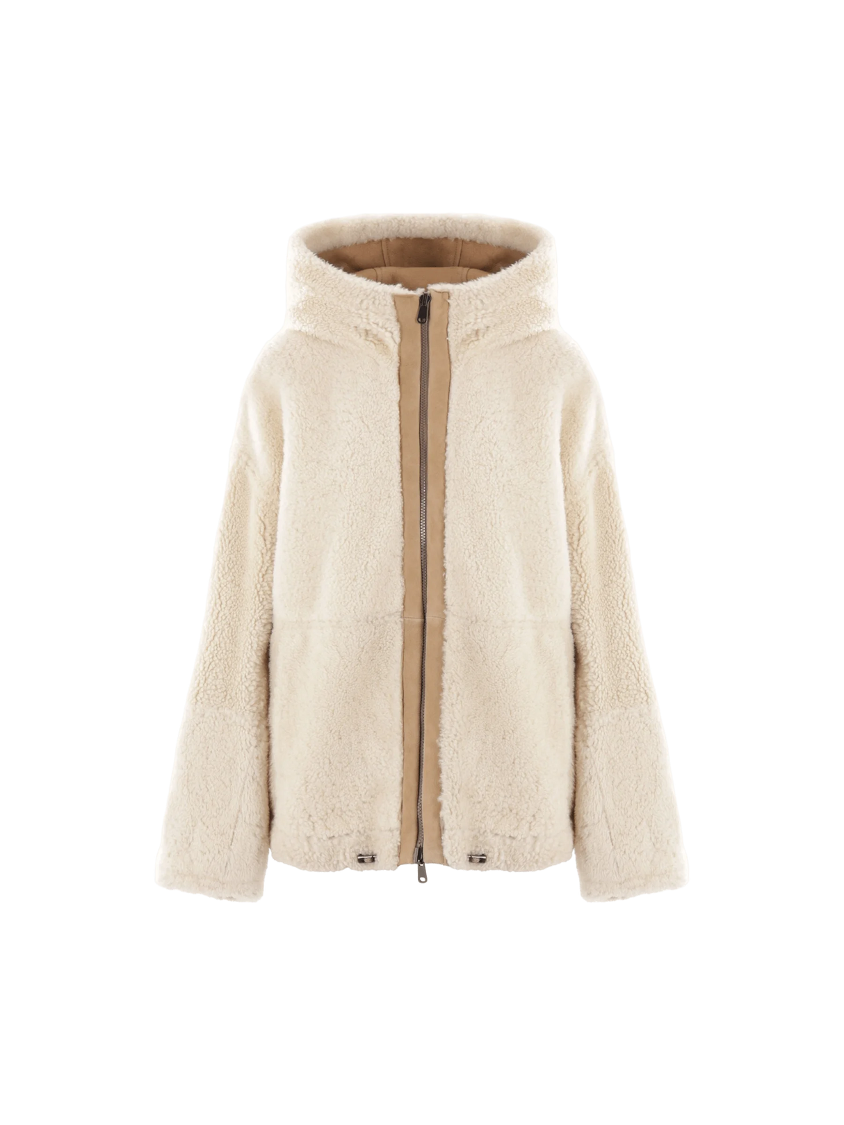 Shearling Reversible Jacket-BRUNELLO CUCINELLI-JOHN JULIA