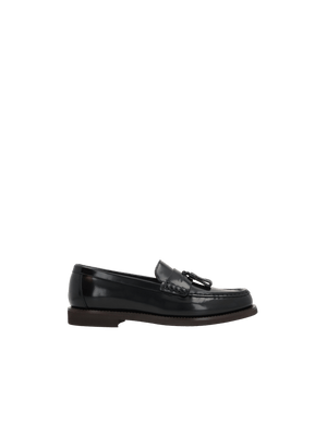 Shiny Leather Penny Loafers-BRUNELLO CUCINELLI-JOHN JULIA