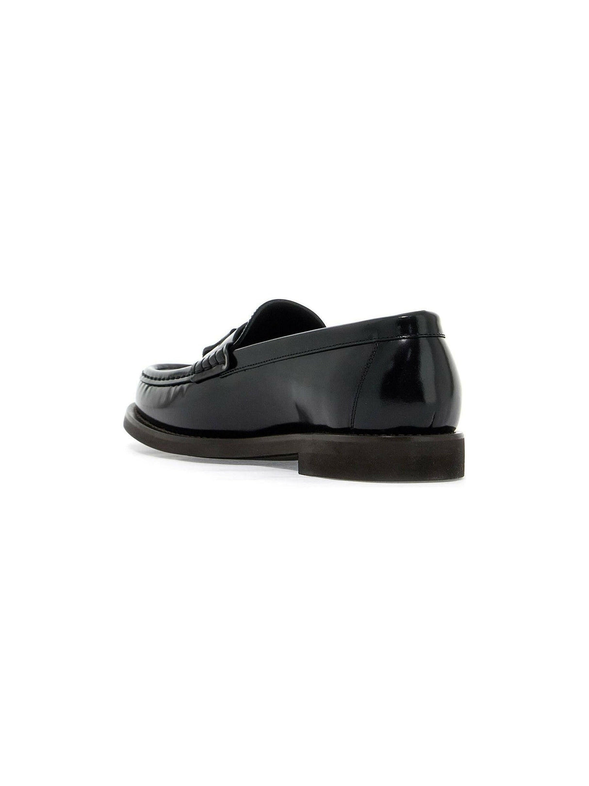 BRUNELLO CUCINELLI-Shiny Tassel Calfskin Penny Loafers-JOHN JULIA