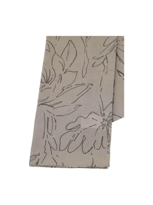 Silk Magnolia Print Pongée Foulard.