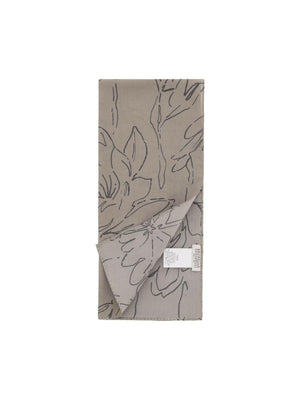 Silk Magnolia Print Pongée Foulard.